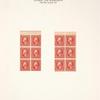 2c carmine Washington booklet pane of six