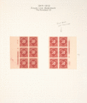 30c carmine lake Postage Due block of six