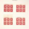 3c carmine rose Postage Due block of six