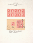 2c carmine rose Washington block of ten