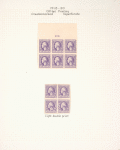 3c violet Washington block of six