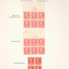 2c carmine Washington block of six