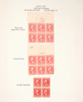 2c carmine Washington block of six