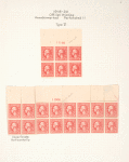 2c carmine Washington block of six