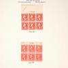 2c carmine Washington block of six