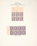 3c violet Washington block of six