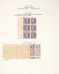 3c violet Washington block of six