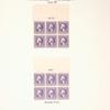 3c purple Washington block of six