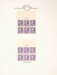 3c purple Washington block of six