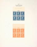 5c blue Washington block of six