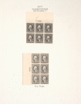7c black Washington block of six