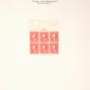2c pale carmine red Washington block of six