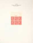 2c pale carmine red Washington block of six