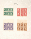 1c green Washington block of six