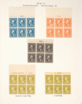 5c blue Washington block of six