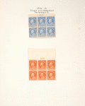 20c ultramarine Franklin block of six