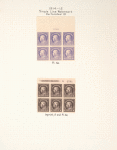 50c violet Franklin block of six
