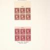 12c claret brown Franklin block of six