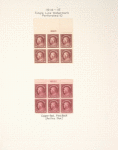 12c claret brown Franklin block of six