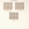 15c gray Franklin block of six