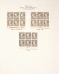 15c gray Franklin block of six