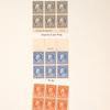 15c gray Franklin block of six