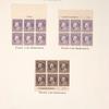 50c violet Franklin block of six