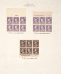 50c violet Franklin block of six