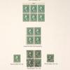 1c green Washington block of six