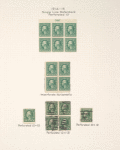 1c green Washington block of six