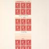 2c carmine Washington block of six