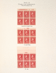 2c carmine Washington block of six