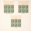 1c green Washington block of six
