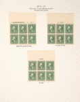 1c green Washington block of six