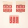 2c carmine Washington block of six