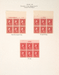 2c carmine Washington block of six