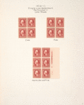 2c carmine Washington block of four