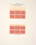 2c carmine William Seward block of six