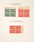 1c green Robert Livingston block of four