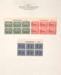 1c green Captain John Smith block of six