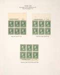 1c green Franklin block of six