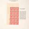 2c carmine Washington block of fifteen