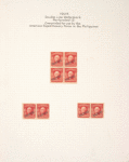 2c carmine Washington block of four