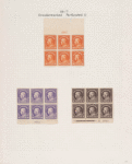 30c orange red Franklin block of six