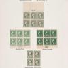 1c gray green Washington block of six