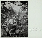 Removing coffin from bier before ascent toward liang