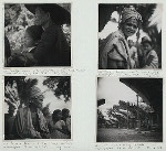 Old Toradja woman with grandchild in the village Kawasik ; Old Sa'adan Toradja in the village Kawasik ; Old Sa'adan Toradja in the village Kawasik ; Granaries in the village Kawasik