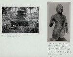 Ancient royal tomb at Tallo, South Celebes ; Bronze Buddha from western Celebes, Amaravati. Height, 29.5" (Djakarta Museum)