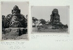 Maligai stupa, Muara Takus, Kampar District, Central Sumatra, Buddhist (left) ; Biaro Bahal I, Padang Lawas, Tapanuli, North Sumatra, Buddhist (right)