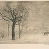 Hiver (ou Le loup dans la neige).